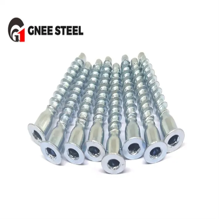 زنک چڑھایا سٹیل لکڑی تصدیق سکرو